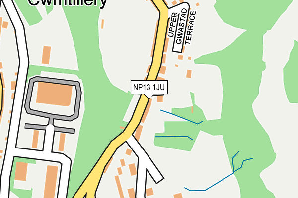 NP13 1JU map - OS OpenMap – Local (Ordnance Survey) NP13 1JU map - OS OpenMap – Local (Ordnance Survey)