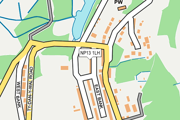 NP13 1LH map - OS OpenMap – Local (Ordnance Survey) NP13 1LH map - OS OpenMap – Local (Ordnance Survey)