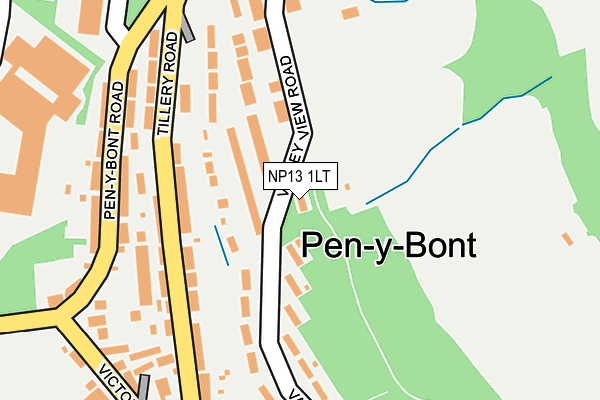 NP13 1LT map - OS OpenMap – Local (Ordnance Survey) NP13 1LT map - OS OpenMap – Local (Ordnance Survey)