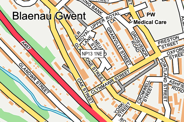 NP13 1NE map - OS OpenMap – Local (Ordnance Survey) NP13 1NE map - OS OpenMap – Local (Ordnance Survey)