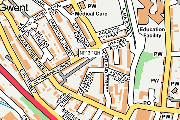 NP13 1QH map - OS OpenMap – Local (Ordnance Survey) NP13 1QH map - OS OpenMap – Local (Ordnance Survey)
