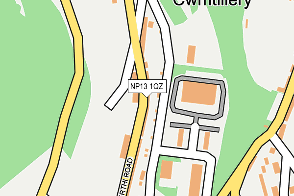 NP13 1QZ map - OS OpenMap – Local (Ordnance Survey) NP13 1QZ map - OS OpenMap – Local (Ordnance Survey)