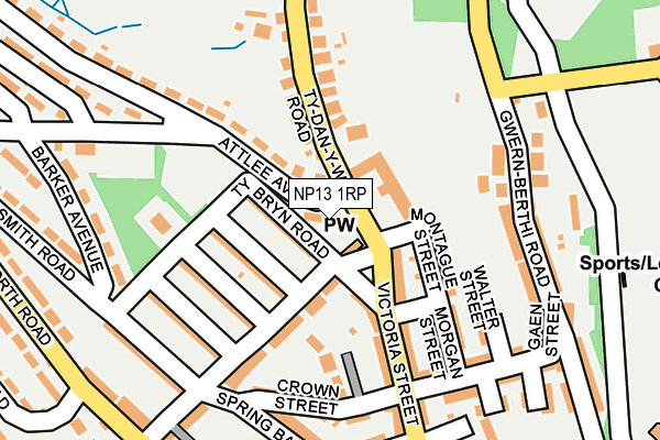 NP13 1RP map - OS OpenMap – Local (Ordnance Survey) NP13 1RP map - OS OpenMap – Local (Ordnance Survey)