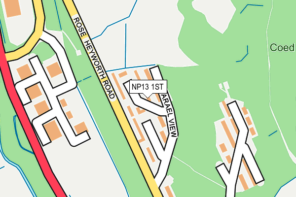 NP13 1ST map - OS OpenMap – Local (Ordnance Survey) NP13 1ST map - OS OpenMap – Local (Ordnance Survey)