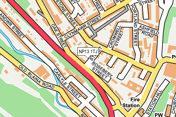NP13 1TJ map - OS OpenMap – Local (Ordnance Survey) NP13 1TJ map - OS OpenMap – Local (Ordnance Survey)
