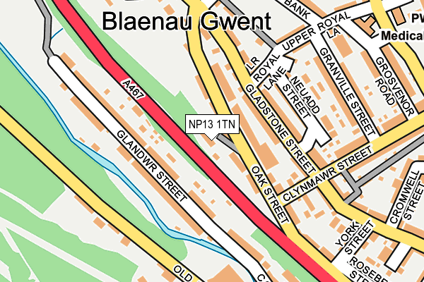 NP13 1TN map - OS OpenMap – Local (Ordnance Survey) NP13 1TN map - OS OpenMap – Local (Ordnance Survey)