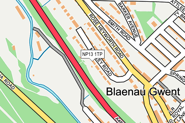 NP13 1TP map - OS OpenMap – Local (Ordnance Survey) NP13 1TP map - OS OpenMap – Local (Ordnance Survey)