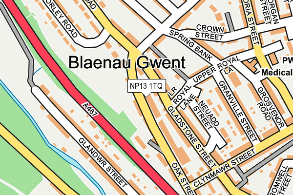 NP13 1TQ map - OS OpenMap – Local (Ordnance Survey) NP13 1TQ map - OS OpenMap – Local (Ordnance Survey)