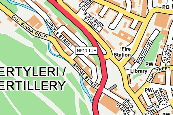 NP13 1UE map - OS OpenMap – Local (Ordnance Survey)