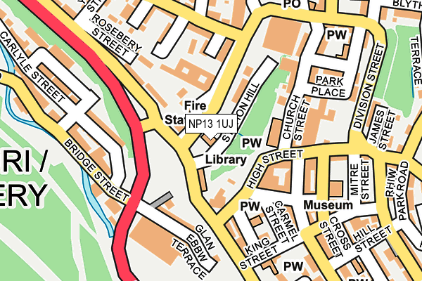 NP13 1UJ map - OS OpenMap – Local (Ordnance Survey) NP13 1UJ map - OS OpenMap – Local (Ordnance Survey)