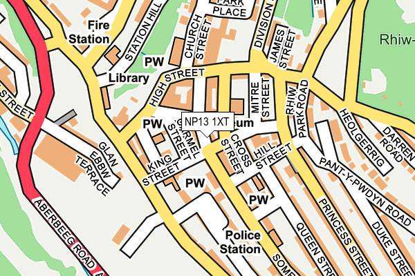NP13 1XT map - OS OpenMap – Local (Ordnance Survey) NP13 1XT map - OS OpenMap – Local (Ordnance Survey)