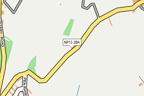 NP13 2BA map - OS OpenMap – Local (Ordnance Survey) NP13 2BA map - OS OpenMap – Local (Ordnance Survey)