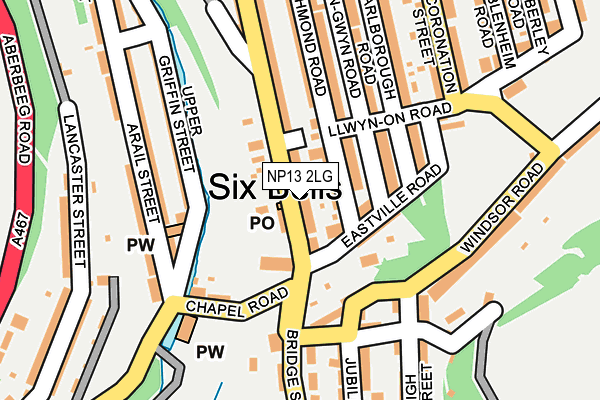 NP13 2LG map - OS OpenMap – Local (Ordnance Survey) NP13 2LG map - OS OpenMap – Local (Ordnance Survey)