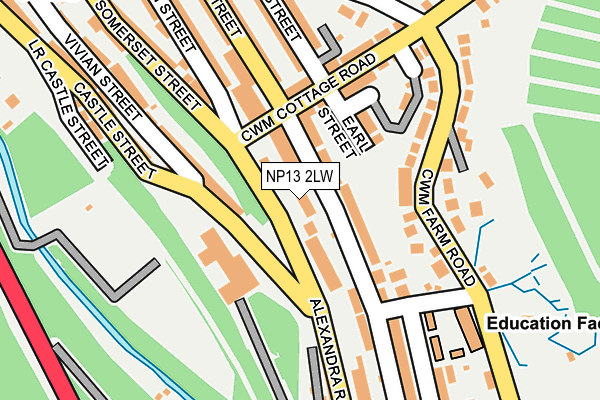 NP13 2LW map - OS OpenMap – Local (Ordnance Survey) NP13 2LW map - OS OpenMap – Local (Ordnance Survey)