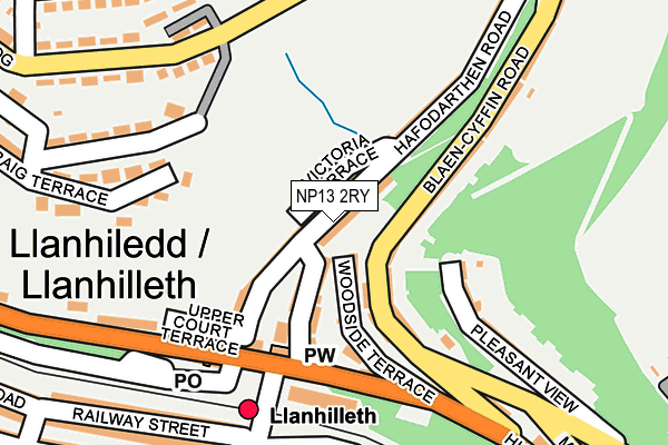 NP13 2RY map - OS OpenMap – Local (Ordnance Survey) NP13 2RY map - OS OpenMap – Local (Ordnance Survey)
