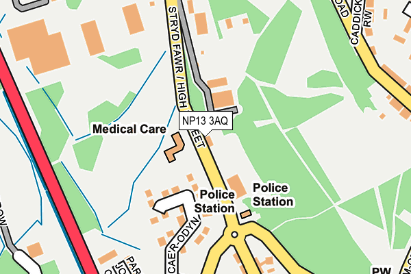 NP13 3AQ map - OS OpenMap – Local (Ordnance Survey)
