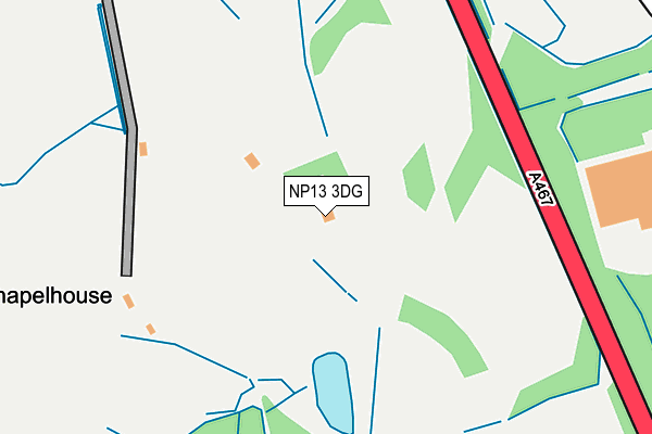 NP13 3DG map - OS OpenMap – Local (Ordnance Survey) NP13 3DG map - OS OpenMap – Local (Ordnance Survey)