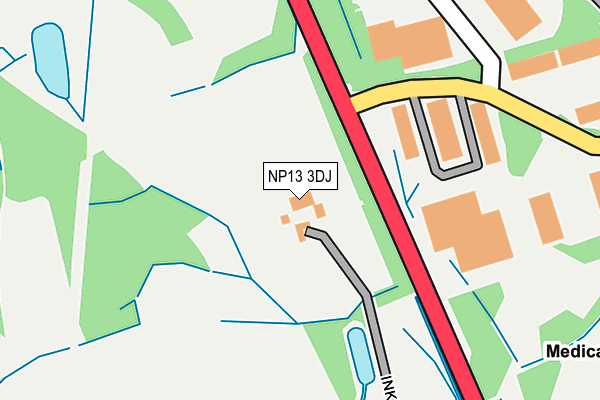 NP13 3DJ map - OS OpenMap – Local (Ordnance Survey) NP13 3DJ map - OS OpenMap – Local (Ordnance Survey)