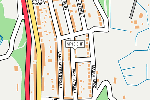 NP13 3HP map - OS OpenMap – Local (Ordnance Survey) NP13 3HP map - OS OpenMap – Local (Ordnance Survey)