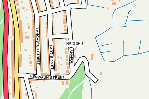 NP13 3HU map - OS OpenMap – Local (Ordnance Survey) NP13 3HU map - OS OpenMap – Local (Ordnance Survey)