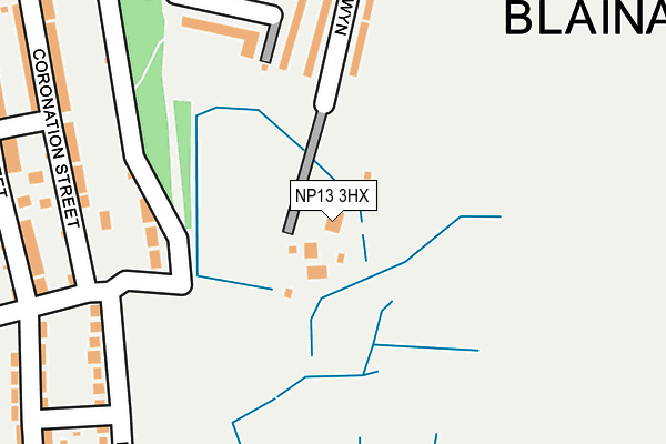 NP13 3HX map - OS OpenMap – Local (Ordnance Survey) NP13 3HX map - OS OpenMap – Local (Ordnance Survey)