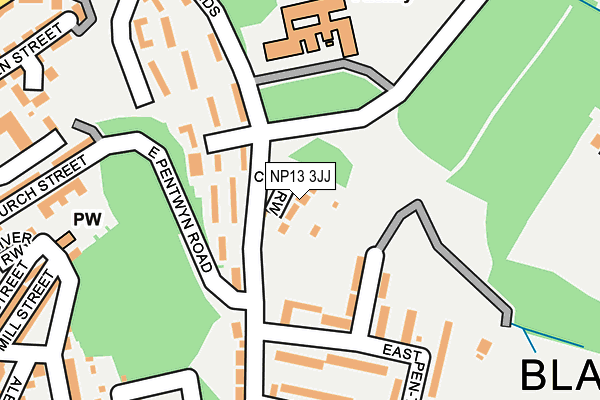 NP13 3JJ map - OS OpenMap – Local (Ordnance Survey) NP13 3JJ map - OS OpenMap – Local (Ordnance Survey)