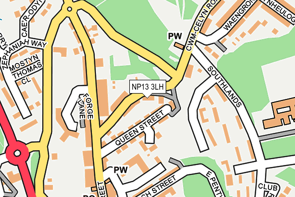 NP13 3LH map - OS OpenMap – Local (Ordnance Survey) NP13 3LH map - OS OpenMap – Local (Ordnance Survey)