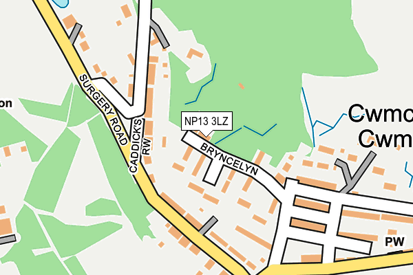 NP13 3LZ map - OS OpenMap – Local (Ordnance Survey) NP13 3LZ map - OS OpenMap – Local (Ordnance Survey)
