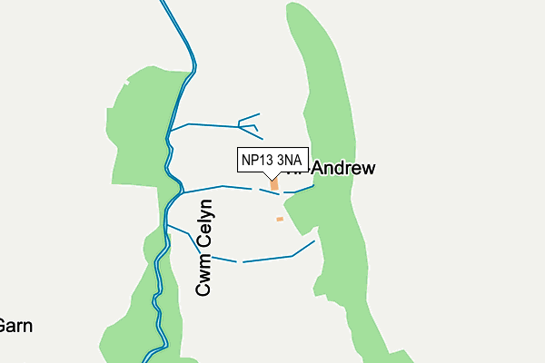 NP13 3NA map - OS OpenMap – Local (Ordnance Survey) NP13 3NA map - OS OpenMap – Local (Ordnance Survey)