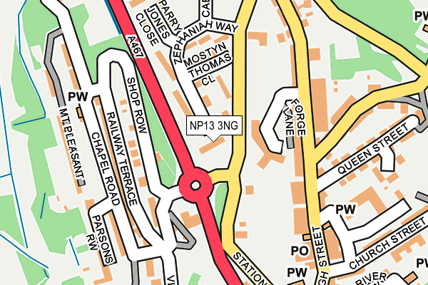 NP13 3NG map - OS OpenMap – Local (Ordnance Survey) NP13 3NG map - OS OpenMap – Local (Ordnance Survey)