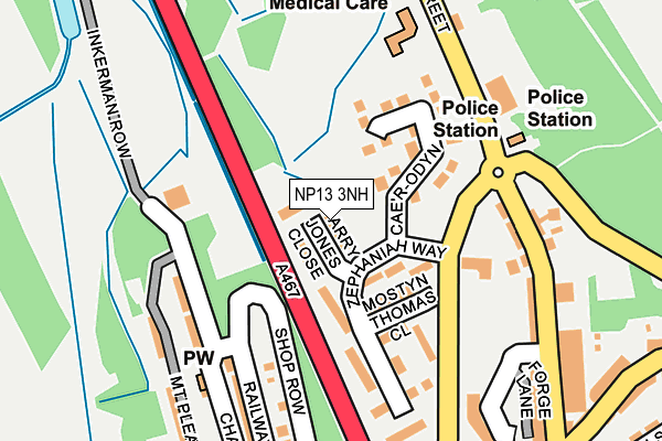 NP13 3NH map - OS OpenMap – Local (Ordnance Survey) NP13 3NH map - OS OpenMap – Local (Ordnance Survey)