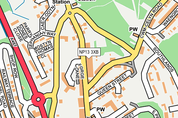 NP13 3XB map - OS OpenMap – Local (Ordnance Survey) NP13 3XB map - OS OpenMap – Local (Ordnance Survey)