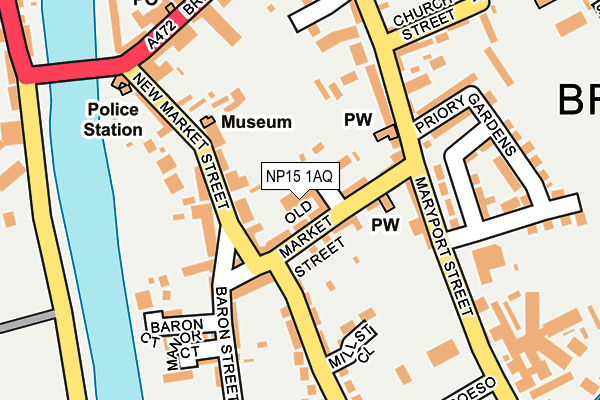 NP15 1AQ map - OS OpenMap – Local (Ordnance Survey) NP15 1AQ map - OS OpenMap – Local (Ordnance Survey)