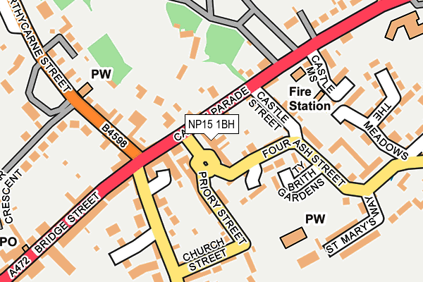 NP15 1BH map - OS OpenMap – Local (Ordnance Survey) NP15 1BH map - OS OpenMap – Local (Ordnance Survey)