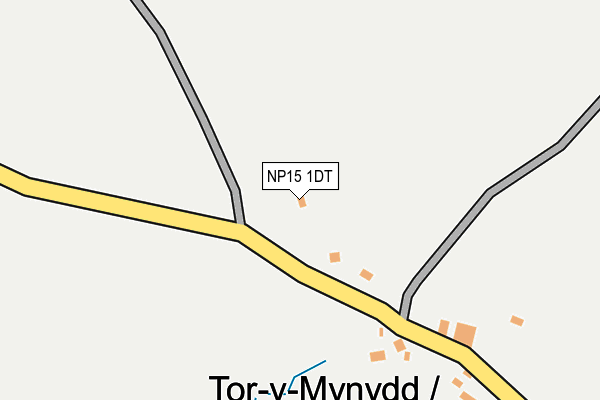 NP15 1DT map - OS OpenMap – Local (Ordnance Survey)