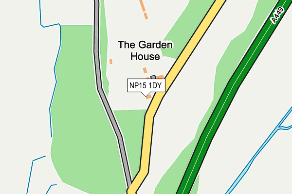 NP15 1DY map - OS OpenMap – Local (Ordnance Survey) NP15 1DY map - OS OpenMap – Local (Ordnance Survey)
