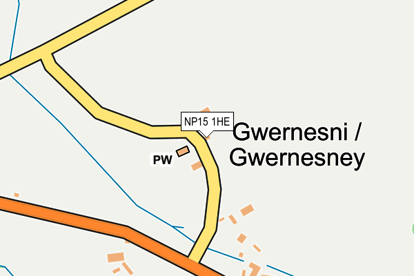 NP15 1HE map - OS OpenMap – Local (Ordnance Survey) NP15 1HE map - OS OpenMap – Local (Ordnance Survey)