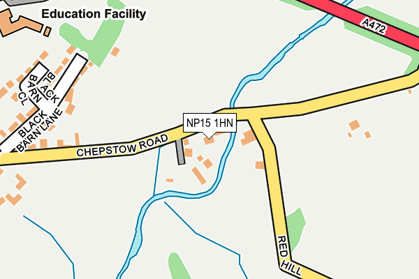 NP15 1HN map - OS OpenMap – Local (Ordnance Survey) NP15 1HN map - OS OpenMap – Local (Ordnance Survey)