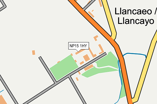 NP15 1HY map - OS OpenMap – Local (Ordnance Survey) NP15 1HY map - OS OpenMap – Local (Ordnance Survey)