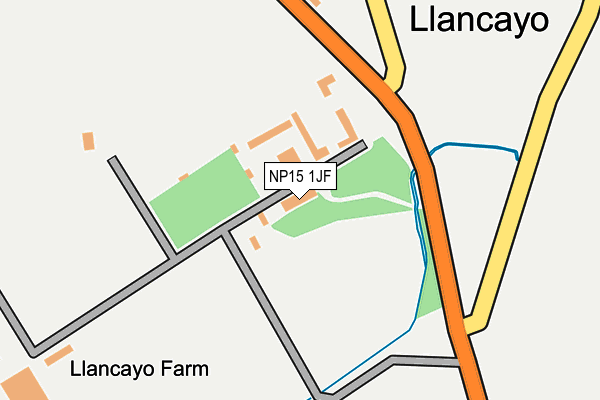 NP15 1JF map - OS OpenMap – Local (Ordnance Survey) NP15 1JF map - OS OpenMap – Local (Ordnance Survey)