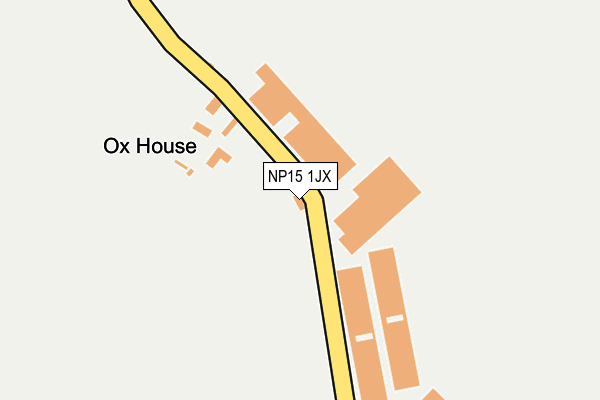NP15 1JX map - OS OpenMap – Local (Ordnance Survey)