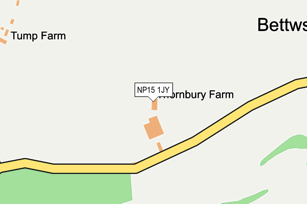 NP15 1JY map - OS OpenMap – Local (Ordnance Survey) NP15 1JY map - OS OpenMap – Local (Ordnance Survey)