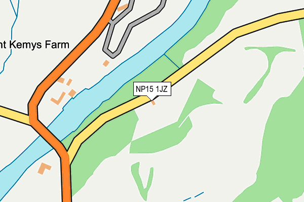 NP15 1JZ map - OS OpenMap – Local (Ordnance Survey) NP15 1JZ map - OS OpenMap – Local (Ordnance Survey)