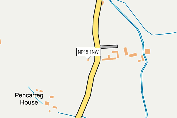 NP15 1NW map - OS OpenMap – Local (Ordnance Survey) NP15 1NW map - OS OpenMap – Local (Ordnance Survey)