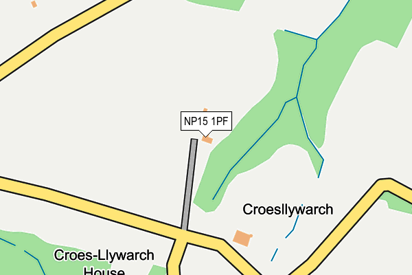 NP15 1PF map - OS OpenMap – Local (Ordnance Survey) NP15 1PF map - OS OpenMap – Local (Ordnance Survey)