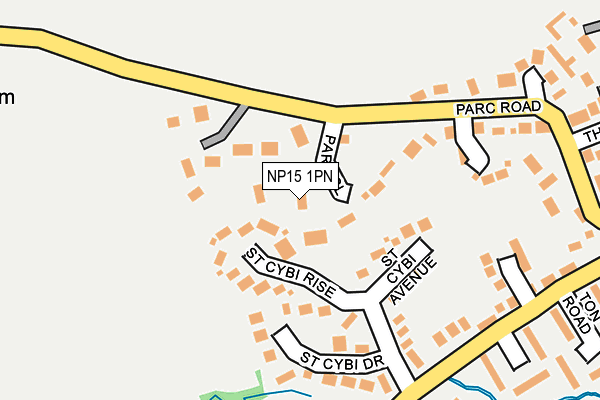 NP15 1PN map - OS OpenMap – Local (Ordnance Survey) NP15 1PN map - OS OpenMap – Local (Ordnance Survey)
