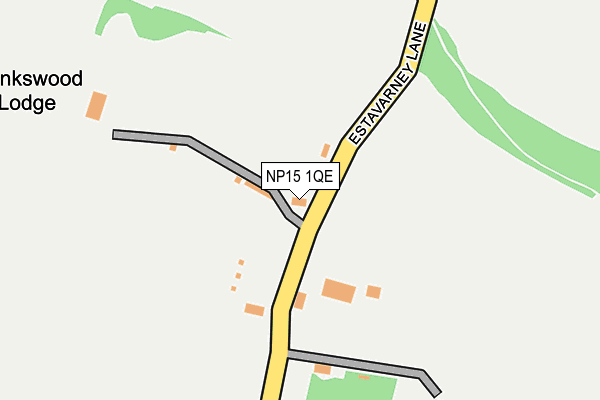 NP15 1QE map - OS OpenMap – Local (Ordnance Survey) NP15 1QE map - OS OpenMap – Local (Ordnance Survey)
