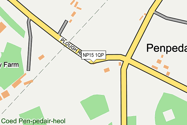 NP15 1QP map - OS OpenMap – Local (Ordnance Survey) NP15 1QP map - OS OpenMap – Local (Ordnance Survey)