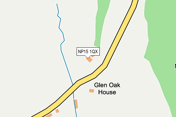 NP15 1QX map - OS OpenMap – Local (Ordnance Survey) NP15 1QX map - OS OpenMap – Local (Ordnance Survey)