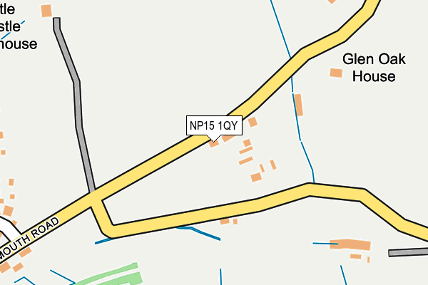 NP15 1QY map - OS OpenMap – Local (Ordnance Survey)